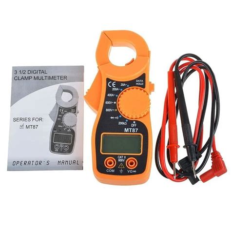 1 Set Mt87 Lcd Digital Clamp Multimeter Electronic Diagnostic Tool