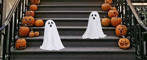 Dazonge 2 Packs Halloween Decorations Spooky Ghost Halloween Decor With String