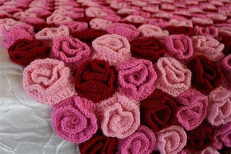 Rose Blanket Field Of Roses Whimsical Blanket Rose Lovers Etsy