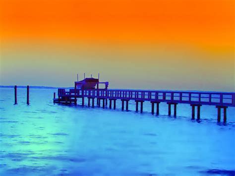 Sunset On The Pier Photograph By Bill Cannon Fine Art America