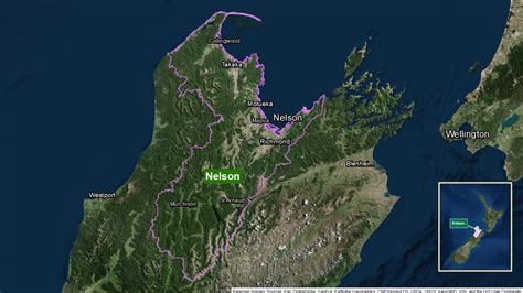 Nelson New Zealand Map Region United States Map