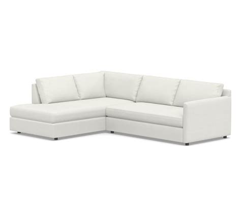 Pacifica Square Arm Upholstered Right Sofa Return Bumper Sectional
