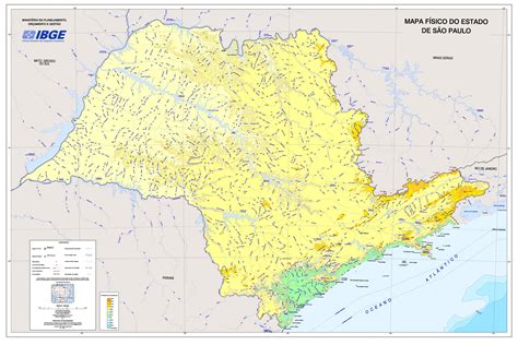 Relief S O Paulo Map Map Of Relief S O Paulo Brazil