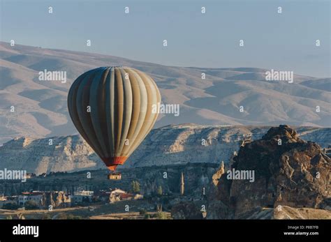 Hot Air Balloon Flying In Goreme National Park Fairy Chimneys