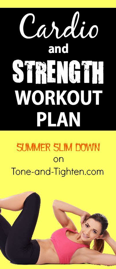 Summer Slim Down Workout Series Plan Tone And Tighten