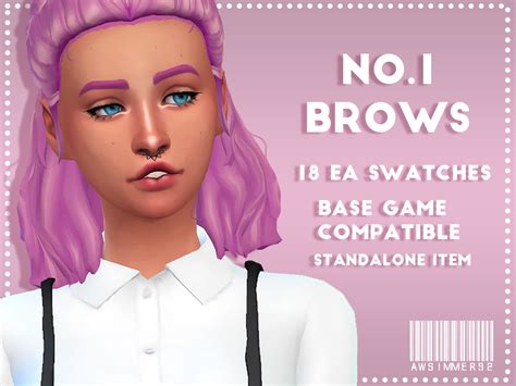 Awsimmer92 — Brow Set I Have Been In The Need Of Some New Sims 4
