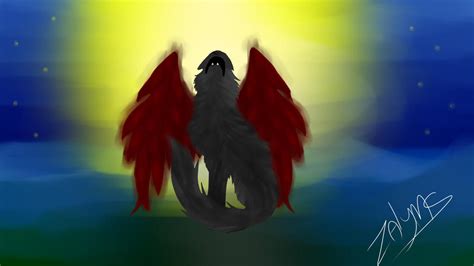 Winged Wolf By Zalyms On Deviantart
