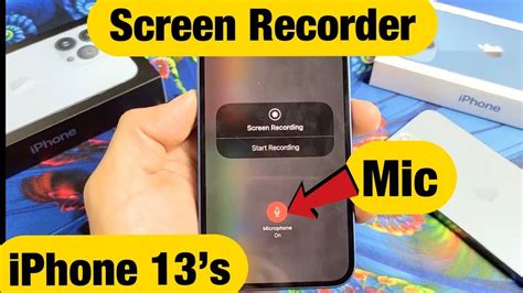 Iphone 13s How To Record Screen W Screen Recorder Mic Tips