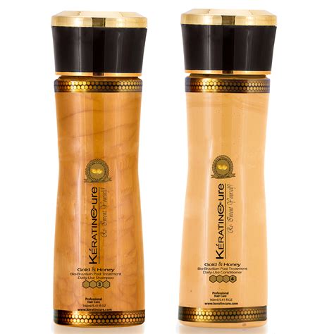 Keratin Cure Gold And Honey After Care Set Shampoo Conditioner Keratin Cure