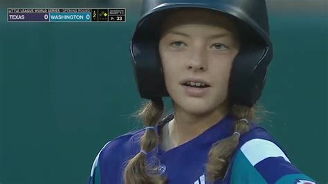 ella bruning s incredible debut at the little league world series she s the 20th girl to play