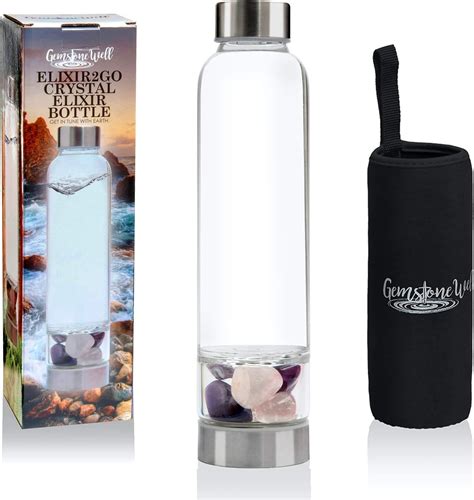 Gemstone Well Crystal Water Bottle Elixir Set Includes Authentic India Ubuy