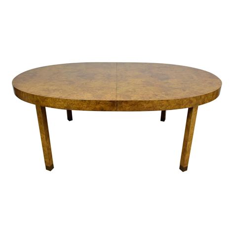 Burl And Brass Dining Table Chairish
