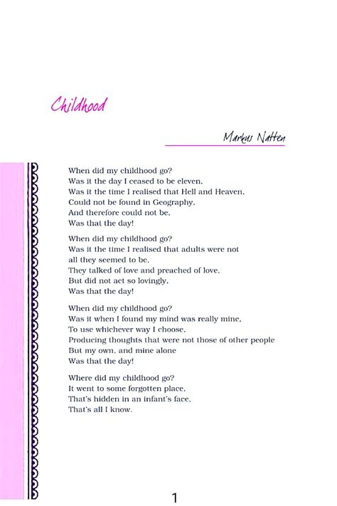 My Childhood Poem