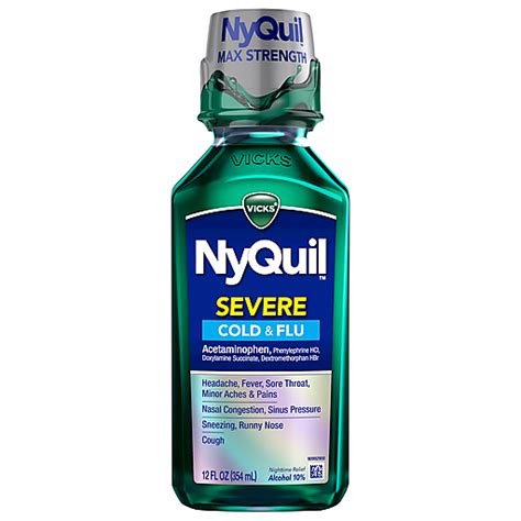 Vicks Nyquil Original Cold Flu Severe Cough Nightime Tablets Cough