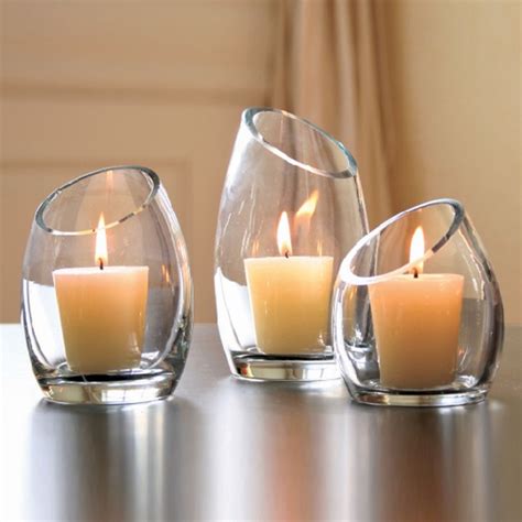 Up to 50% off at nordstrom rack. Hearthstone Diagonal Cut Glass Candle Holders - Modern ...