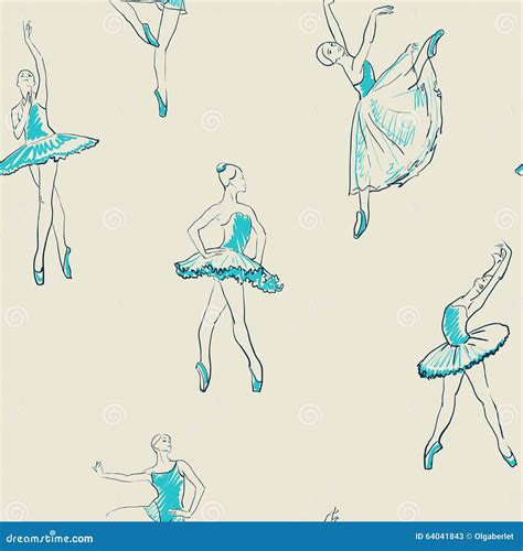 Sketch Of Ballerina Expressive Performance Girl Ballet Drawing Vector Illustration Beautiful