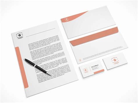 Download Adobe Illustrator Letterhead Template Luxury Envelopes Psd Mockups | Business card mock up, Free ...