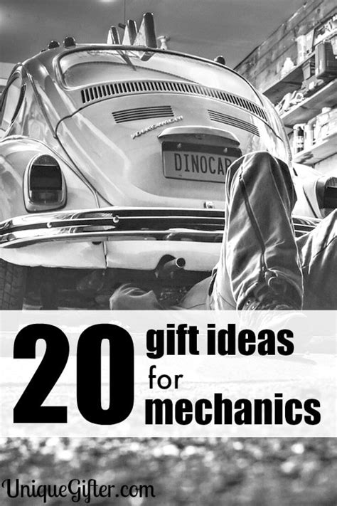 Here are some ideas for last minute, useful gifts for the mechanic in your life. 20 Gift Ideas for Mechanics - Unique Gifter