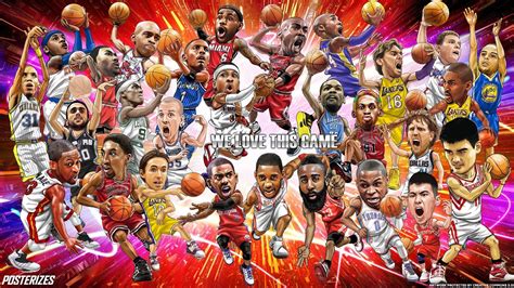 Nba Cartoon Wallpapers Top Free Nba Cartoon Backgrounds Wallpaperaccess