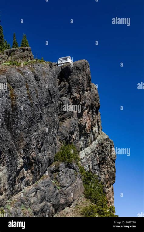 High Rock Lookout With Its Commanding View Of Mount Rainier At End Of