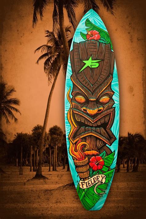 Fieldey Custom Painted Surfboards Are Hand Painted With Molotow Spray