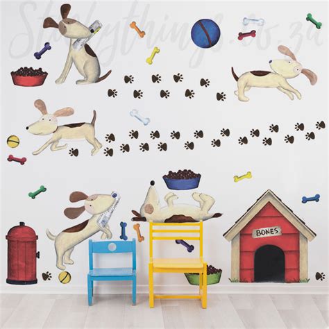 Giant Dogs Wall Decals Peel And Stick Doggie Wall Stickers