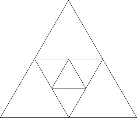 Tikz Pgf Triangles Inside Triangles Fractals To An Arbitrary Depth