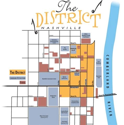 Printable Map Of Downtown Nashville Bars Printable Templates