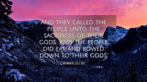 Numbers 252 Kjv Desktop Wallpaper And They Called The People Unto