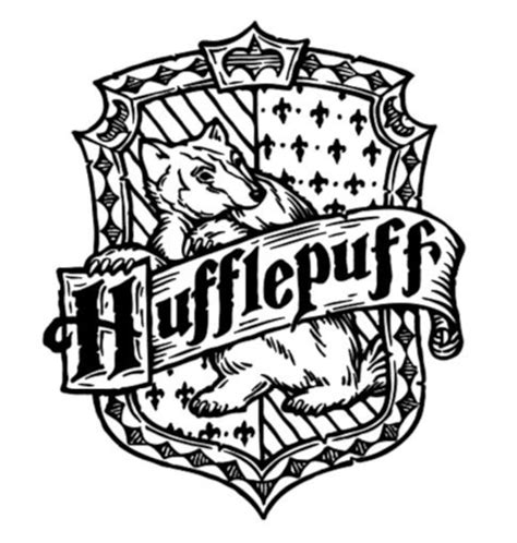 Harry Potter Hufflepuff House Crest Svg Etsy