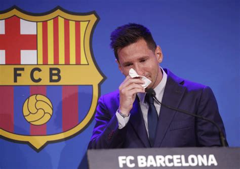 Tearful Messi Confirms He Is Leaving Barcelona Rediff Sports