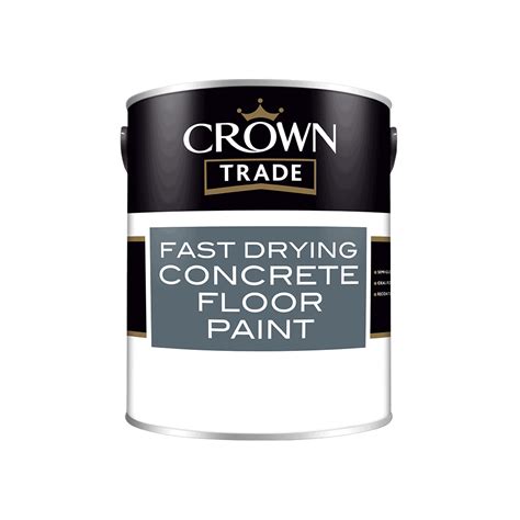 Crown Trade Fast Drying Concrete Floor Paint Grey 5 Litre Totaldiy