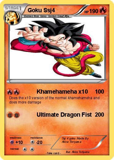 Pokémon Goku Ssj4 215 215 Khamehameha X10 My Pokemon Card