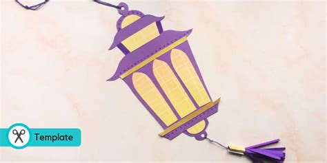 Cut Out Ramadan Crafts Printable Ramadan Lantern Templates