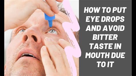 Easy Way How To Put Eye Drops Safely And Avoid Bitter Taste In Mouth
