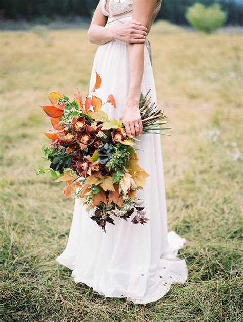 Carefree Autumn Elopement Shoot In The Mountains Montana Wedding