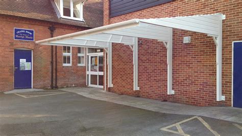 Wall Mounted Parent Waiting Shelters Canopies Uk