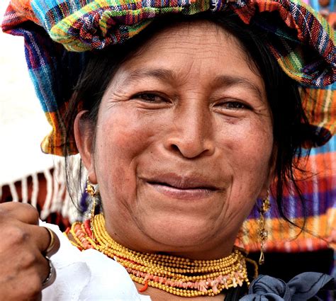 Ecuadorian Woman In Traditional Clothes In Manta Ecuador Encircle Photos