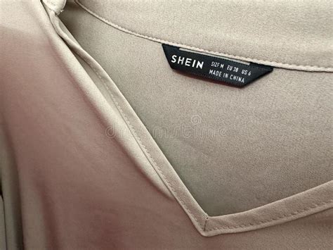 Close Up Of A Shein Clothing Brand Tag This Is An Online Clothing