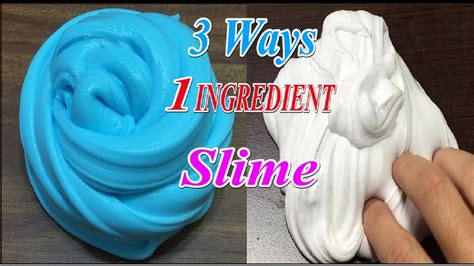 3 Ways 1 Ingredient Slime Real How To Make Slime Easy Must Watch