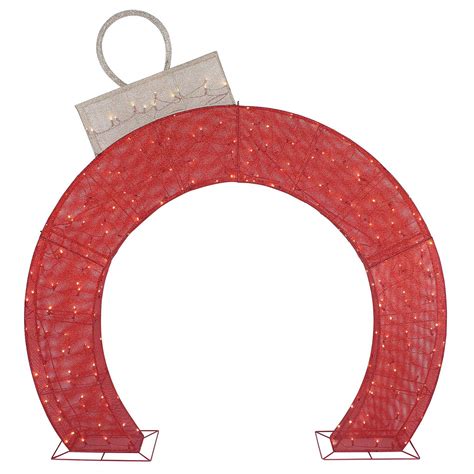 Everstar Led Christmas Holiday Lighted Twinkling Mesh Arch Ornament