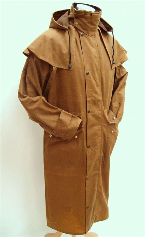 Hunter Outdoor Classic Outback Full Length Mens Wax Coat Tan Cotton