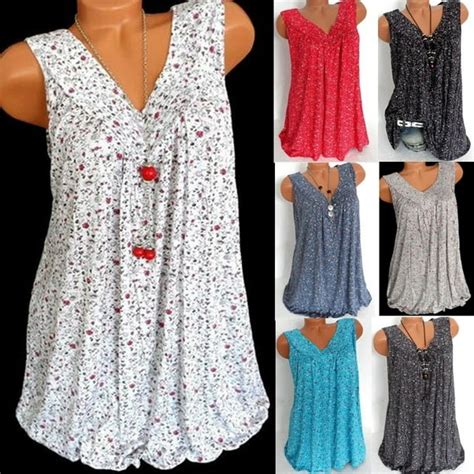 Meihuida Womens Summer Loose Sleeveless Vest T Shirt Blouse Boho Lace Tops Plus Size Walmart