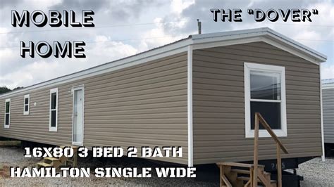 The Dover 16x80 3 Bed 2 Bath Hamilton Single Wide Mobile Home Masters Youtube