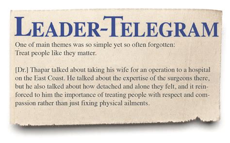 Leader-Telegram | Thapar Neurosurgery