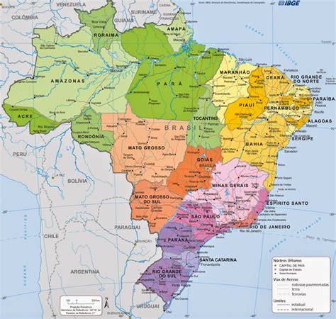 Brasil Mapas Geográficos do Brasil Enciclopédia Global