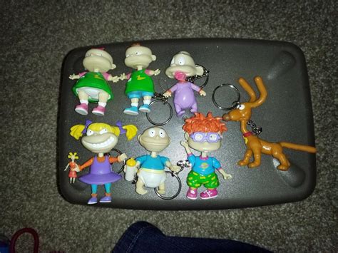 Vintage Nickelodeon Rugrats Keychains Figurines Lot 1997 1973025736