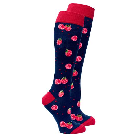 Womens Raspberry Knee High Socks Outfit With Socks Sock Store
