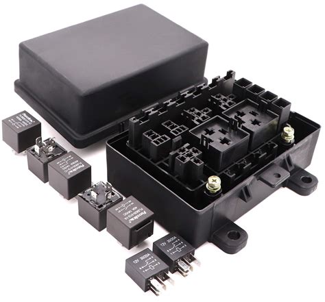 Waterproof Fuse Relay Box With 7 Relays And 10 Fuses For Automotive And
