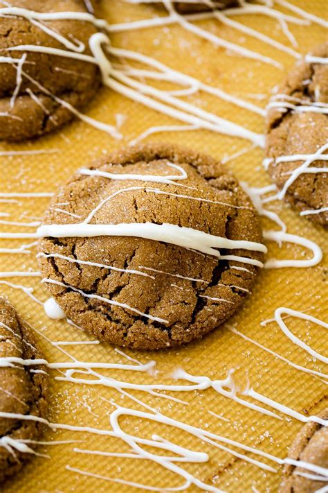 White Chocolate Molasses Cookies Oh Sweet Basil